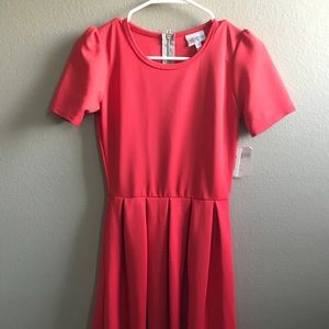 Coral LuLaRoe Amelia Dress